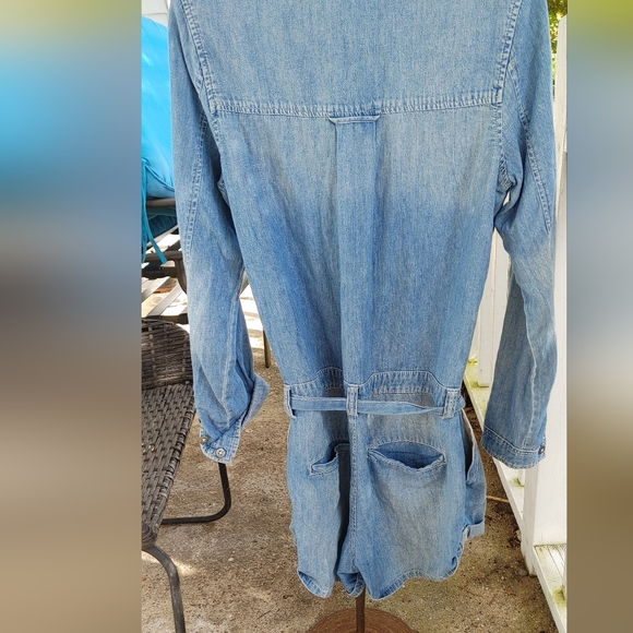Free People Revolve Chambray Drapery short tails SZ.S - Picture 7 of 9